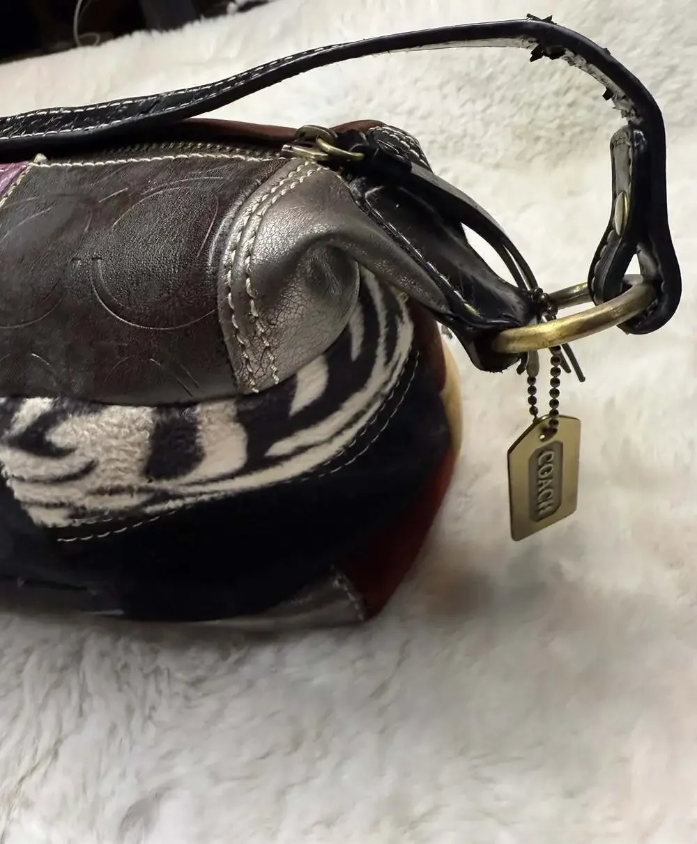 Coach Patchwork Mini Hobo Shoulder Bag No. 40283
